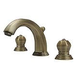 Whitehaus 514.121WS-PTR Blairhaus Washington 6-Inch Widespread Lavatory Faucet with Crown-Shaped Tur