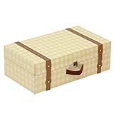 トランク クラフト収納ケース 大 ベージュチェック TBL-CBE