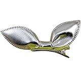 Ama ( TM )ベビーガールズキッズウサギ耳ヘアクリップヘアピン子ヘアアクセサリー US サイズ: 6cm / 2.4" カラー: シルバー