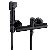 hanebath真鍮製トイレビデスプレーセットwithホットとコールドミキシングバルブ LM1501H83ORB