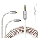 okcsc JBX リケーブル 2Pin 0.78mm ケーブル イヤホンケーブル カスタムIEM2ピン 4芯 OFC KZ用 BA10/AS10/ZS10/ZSR/などに適合する 4.4mm