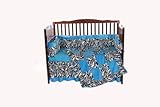 Baby Doll Bedding Zebra Minky 3 Piece II Crib Bedding Set by BabyDoll Bedding