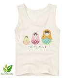 【あるこんたるこん】〈J＆T〉ベビー ランニング マトリョーシカ キッズ ジュニア 女の子 コットン タンクトップ シャツ (90)