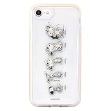 グルマンディーズ ピーナッツ IIIIfit clear iPhoneSE(第2世代)/8/7/6s/6(4.7インチ)対応ケース スヌーピー SNG-487A ホワイト