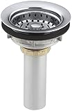 KOHLER K-8813-CP Stainless Steel Sink Strainer, Polished Chrome [並行輸入品]