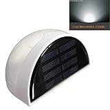 SINOMANN@Solar Power Waterproof Light Quarter Ball Shaped 6 LED Lamp with Light Control Function for