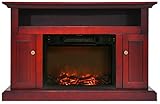 Cambridge Sorrento Fireplace Mantel with Electronic暖炉挿入 レッド CAM5021-2CHR