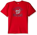 MLB Washington NationalsメンズチームグラフィックShort SleevedグラフィックTシャツ、Xラージ/トール、レッド