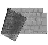 【M5 M4 M3 M2チップモデル JIS配列】NPUOLS MacBook Air 13.6/Air 15.3/Pro 14/Pro 16 インチ 用 キーボードカバー 対応 2025-2021 型番 A3434 A3240 A3241 A3112 A3185 A3401 A3403 A3186 A3113 A3114 A2681 A2992 A2779 A2442 極薄 透明ブラック