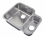 Kitchen Sinks Under Counter Mount 1.5 Bowl Satin Finish (D12L)