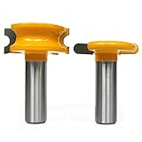 TOOGOO 2つの 1/2インチシャンク1/4インチ径のスロットと 彫刻機フライスカッター