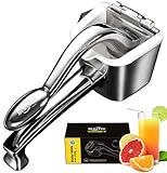 レモン絞り器 ステンレススチール シトラスジューサー 手動オレンジジューサー レモンジューサー絞り器 高耐久 ハンドジューサー シトラスプレス ライム絞り器 ラージ フルーツジュース絞り器