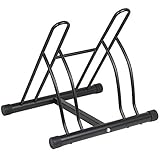Topeakmart Two Bike Floor Stand Cycling Rack Bicycle Garage Storage by Topeakmart