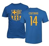 TCAMPバルセロナサッカーシャツPhilippe Coutinho # 14 FutbolジャージメンズTシャツ Youth Small
