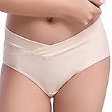 （ワボーズ） Waboats 妊婦 産前 産後 授乳用 マタニティブラジャー やわらか ショーツ 2点セット ベージュ 下着 M