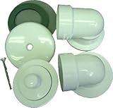 Watco 601-PP-PVC-WH Push Pull Half Kit, White [並行輸入品]
