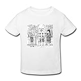 星 ２～６歳子供 男女兼用卒業式 学校 学生 青春 Tシャツ ホワイト 5-6 Toddler