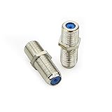 TOOGOO ( R ) f81バレルコネクタ高周波数3 GHzメスtoメスf-typeアダプタカプラー10個、シルバー