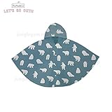 ヘミングス(Heming's)MAMA & CO/プリュムレインキッズポンチョ:ポーラーベア（POLAR BEAR/しろくま/シロクマ)