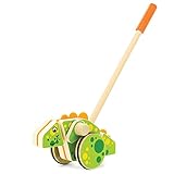 Babynice 手押し車　子供おもちゃ　安全木製　歩行補助　知育おもちゃ　キッズ　ベビーウォーカー (マルチカラー, 恐竜)