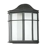 Sunset Lighting F7976-62 Outdoor Wall Sconce with White Acrylic Shades, Rubbed Bronze Finish [並行輸入品]