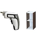 『電動ドライバー 充電式 RD110-W ホワイト』と『スペースユニット 幅25×奥行29×高さ60 オフホワイト/ウォールナットブラウン UB-6025』のセット