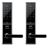 新しいSamsung Ezon shs-5230指紋デジタルドアロック( 2個入り) +英語手動Good品質元韓国からFast Shipping Ship Worldwide