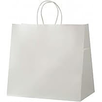 ホワイト紙袋 3枚セット Amazon | 井上紙業 紙袋 手提げ マチ広 白 無地 大 てさげ袋