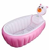 ベビーバス ふかふか 泳べるお風呂 ブルー＆ピンク 大きいサイズ 折り畳み