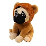 かわいいレインボーシャーペイぬいぐるみ - リアルなパグ犬のぬいぐるみ | 35cm,ライオン