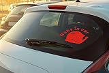 Baby in Car Little Funny Refelctive車ビニールステッカーデカールビニールバンパーステッカー レッド