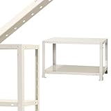 スマートラック NSTR-044 幅70×奥行30×高さ45cm 2段 ホワイト 40kg/段