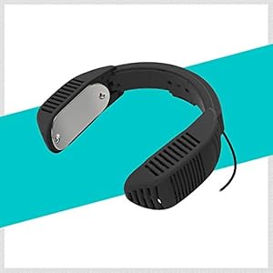 ネッククーラー 首から冷やす 冷房 充電式 冷感 ひんやり感 ポータブル 軽量 静音 エコ 省エネ クーラー 夏物家電 熱中症対策グッズ THANKO 最新モデル (ブラック)