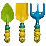 Prextex Kids 3PC Garden Tool Set Includes 3 Garden Tools with Adorable Bugs as Tool Handles [並行輸入品]
