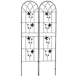 ガーデンフェンス 柵 連結式鉄製フェンス･バード 2枚組 アイアン 国華園