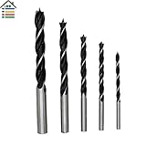 5 pc ブラッドポイントドリルビットセットボーリング穴鋸 4 mm 10 mm 木材木工ツール