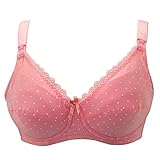 Zhhlinyuan Maternity Gather Underwear Nursing Bra コットン Breastfeeding Underwear with Steel