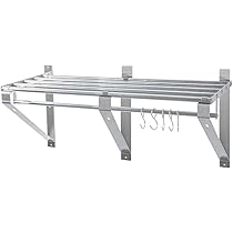 ①業務用パイプ棚 吊棚 吊り棚 水切り棚 ラック 収納棚 壁掛け棚 棚 Amazon｜tentsulight 棚 業務用 ステンレス 水切棚 パイプ棚