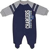 San Diego Chargers Gerber Newborn Sleep & Playボディスーツ – ネイビーブルー