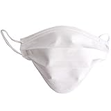 4層活性炭マスク、Akeds 使い捨てマスクエアフィルター、各部分が個別にパックされ、50個 ((White) ホワイト)