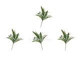 monkeyjack 4piecesシミュレーションペルシャ葉人工シルクFernブーケホームガーデン装飾