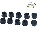 URBESTゴム足バンパー0.8 " X 0.47 "ブラック円錐形パッド、10個