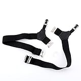 VERY100　ガーターベルト　サスペンダー 　クリップ付き 　調節可能　靴下用品 　メンズ 　滑り止め　左右セット　ブラック