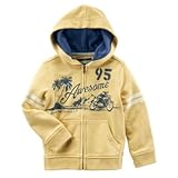 オシュコシュ OSHKOSH/ モトフレンチテリーフード ゴールド アウターパーカー 12ヶ月【並行輸入】