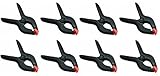 8 Pack - 6 Inch Spring Clamps Large Heavy Duty Plastic Muslin Clamps [並行輸入品]
