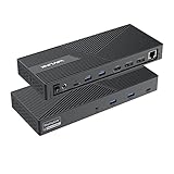 WAVLINK USB-C ユニバーサル ドッキングステーション/デュアルディスプレイ 15-in-1 多機能ドッキング ステーション - 5K @ 60H(5120x2880) ディスプレイ出力 5K対応 DP出力ポート 4K対応 HDMI出力ポート、Windows XP/7/8/10/11及びその以降、Mac OSなどに対応