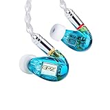 Hifi Kingdom EPZ 320 Hifiモニタリングイヤホン、3.5mm金メッキプラグ、MMCX、 KNOWLES USA 3BA バランスドアーマチュアムービングコイルアイオン3D医療用樹脂プロミュージシャンモニターイヤホン（TOPAZ BLUE）