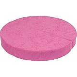 nobrand 二つ折りできる　丸クッション ソファ・座椅子 (PI)