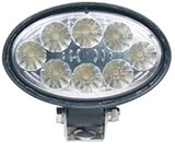 Sound Off Signal EWLF0700DBDF0W White 5.6' 700-Lumen Oval LED Work Light with Flood Illumination Pat