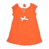 PETIT BATEAU【プチバトー】 BABY ウエストリボン付半袖ボディドレス 12345 30（並行輸入品） (18M)